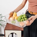 transparent organizer for kitchen sundries & desktop storage